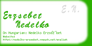 erzsebet nedelko business card